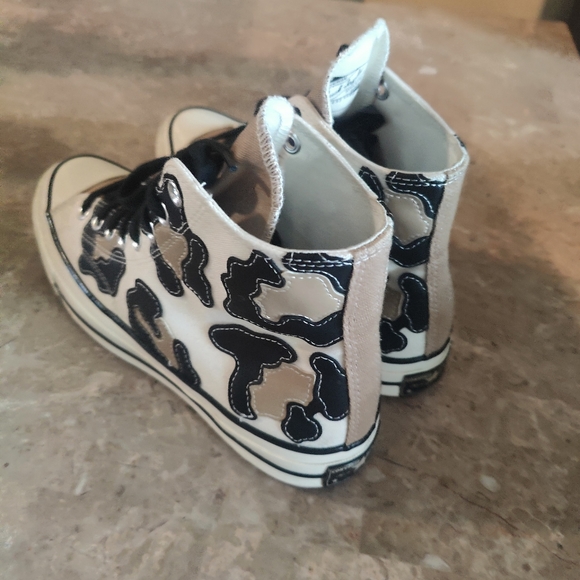 Pre-owned Converse Chuck 70 hi hacked archive desert khaki leopard men's size 9 - Picture 9 of 12